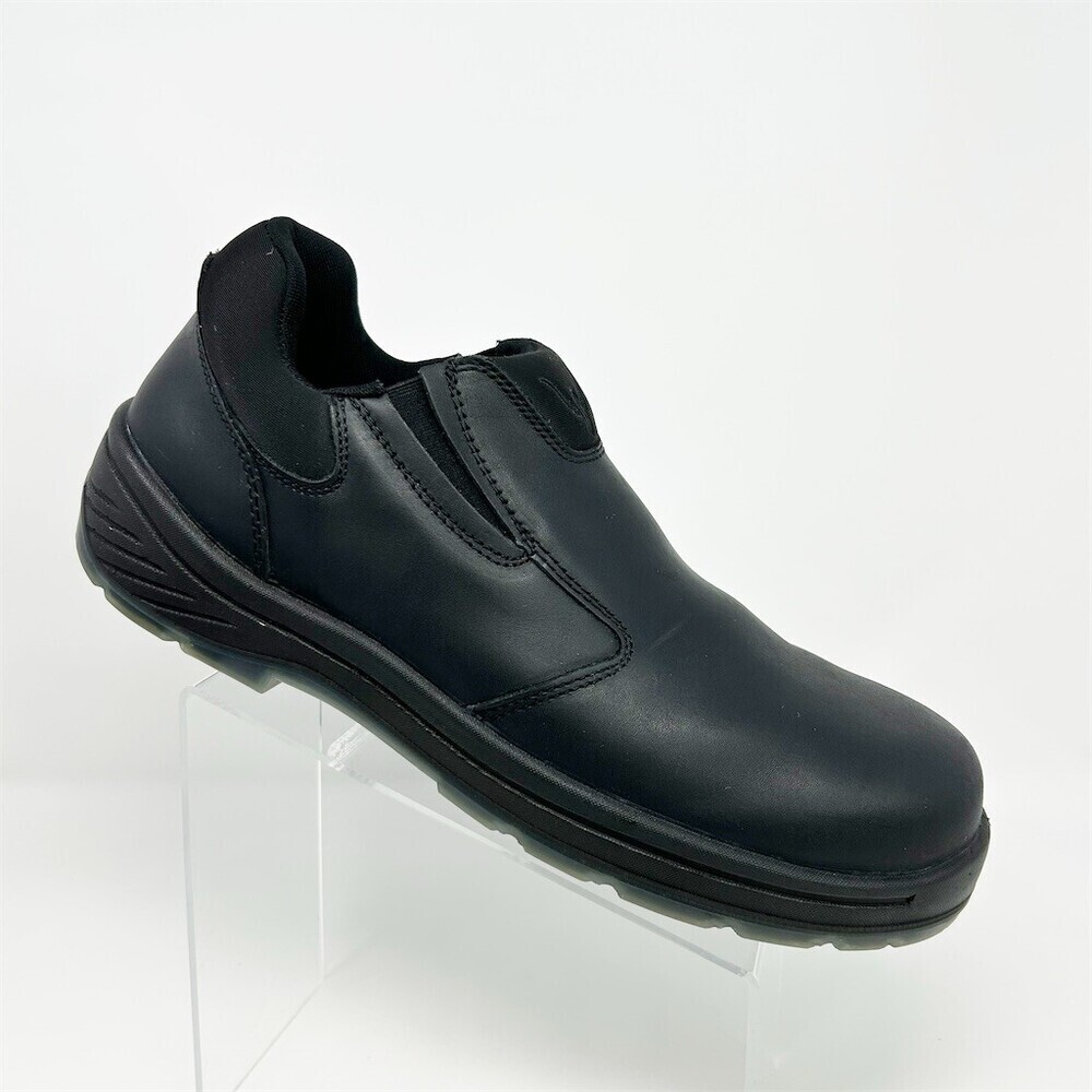 Thorogood Men's Black Slip-On Safety Toe Work Loafer Shoes Slip Resistant 15